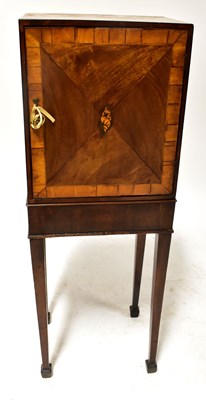 Lot 27 - A Georgian mahogany cutlery cabinet, with...