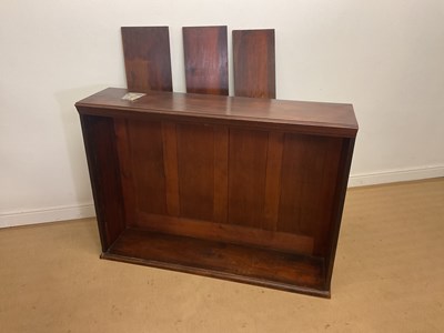 Lot 312 - A mahogany open bookcase, width 130cm x depth...