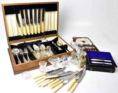 Lot 551 - WALKER & hall; a silver-plated part complete...