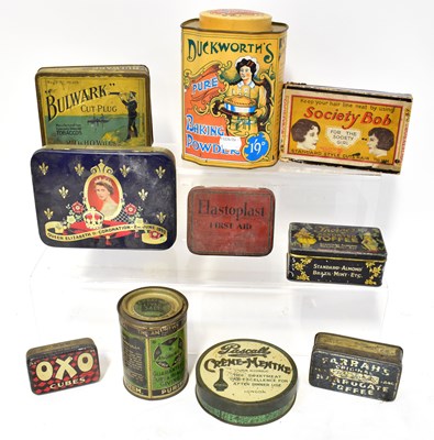 Lot 403 - A collection of vintage tins, including...