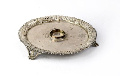Lot 846 - A hallmarked silver presentation tray with...