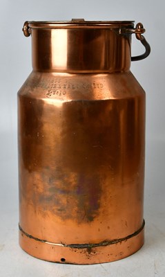 Lot 691 - A brass milk churn by United Phosphate & Malt...