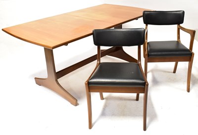 Lot 13 - VANSON; a mid-20th century teak extending...