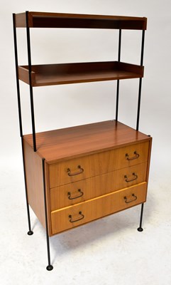 Lot 14 - A mid-20th century teak chest of three drawers,...