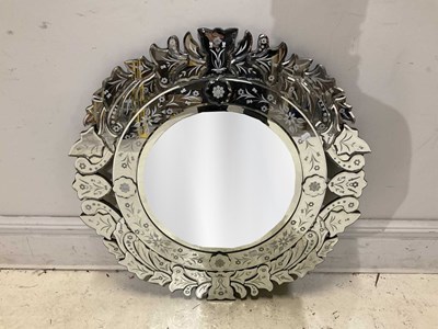 Lot 124 - A reproduction Venetian style etched wall...