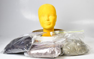 Lot 455 - A boxed wig stand, together with a quantity of...