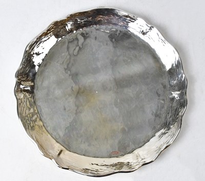 Lot 753 - A Peruvian silver salver with a piecrust...
