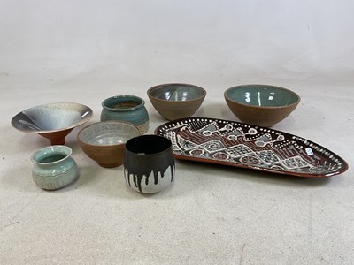 Lot 108 - A group of studio ceramics including Lowerdown...
