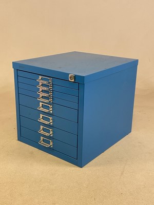 Lot 329 - TRIUMPH; eight graduated drawer metal filing...