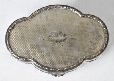 Lot 716 - A George VI hallmarked silver jewellery casket...