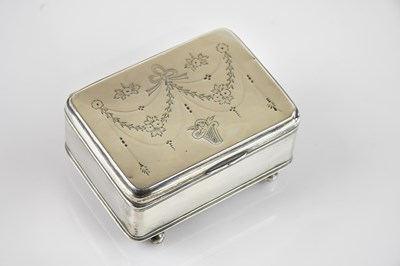 Lot 452 - A George V hallmarked silver dressing table...