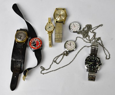 Lot 1068 - Seven watches, including a Timex...