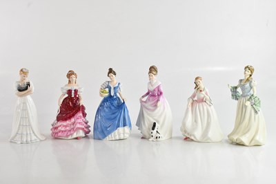 Lot 1161 - ROYAL DOULTON; a collection of six figures...