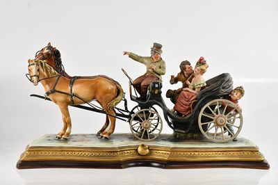Lot 1108 - BRUNO MERLI FOR CAPODIMONTE; a ceramic figure...