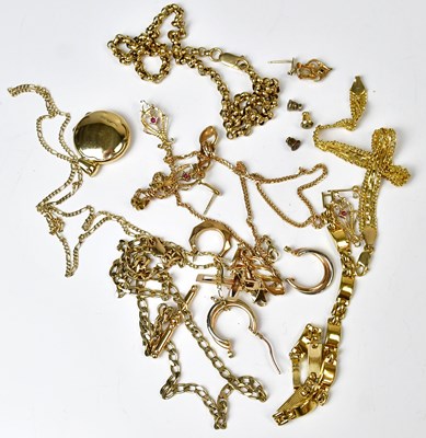 Lot 958 - A group of 9ct gold jewellery, to include a...