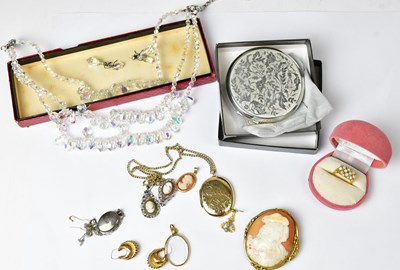 Lot 1026 - A quantity of costume jewellery, to include a...
