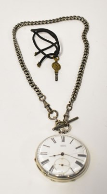 Lot 1038 - ARMAND GENEVE; a hallmarked silver open face...