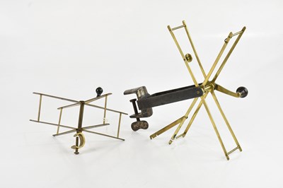 Lot 1418 - CHAS FARLOW & CO LONDON; a brass fly line on...