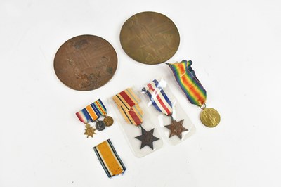 Lot 535 - Two WWI memorial plaques awarded to Harold...