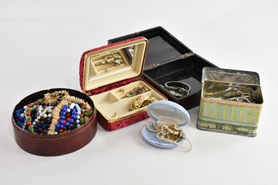 Lot 399 - A collection of assorted costume jewellery...