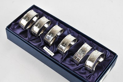 Lot 477 - A set of six Elizabeth II hallmarked silver...