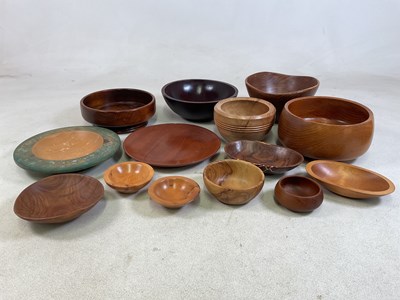 Lot 31 - An interesting group of contemporary turned...