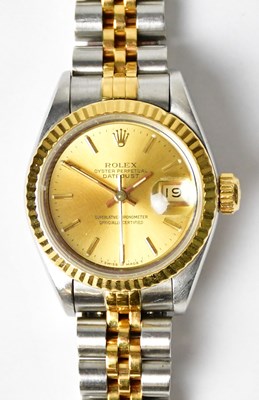 Lot 1060 - ROLEX; a ladies' Oyster Perpetual Datejust...