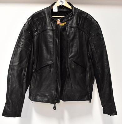 Lot 375 - A Harley-Davidson black leather biker-style...