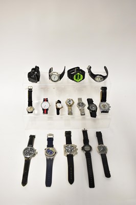Lot 1069 - Twenty various watches, including U Boat,...