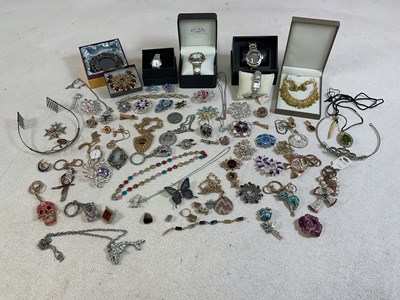 Lot 212 - A large group of costume jewellery, to include...