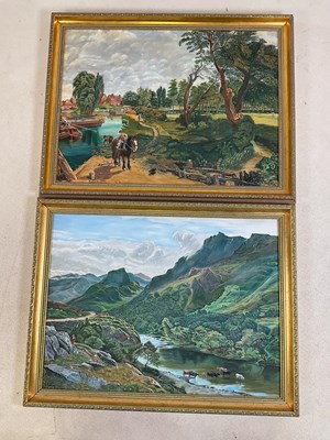 Lot 159 - H HADLEY; oil on board, 'Borrowdale,...