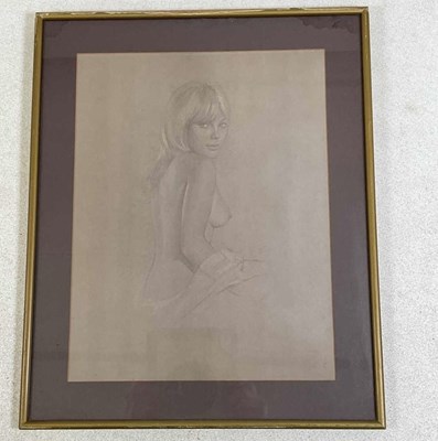 Lot 172 - UNATTRIBUTED; pencil sketch, topless female,...