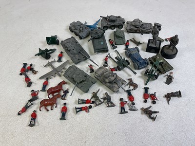 Lot 61 - A quantity of diecast and lead toys, to...