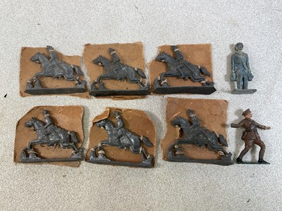 Lot 22 - A group of six early 20th century lead...