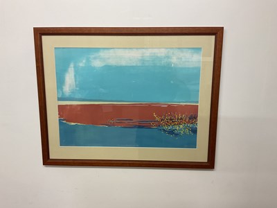 Lot 168 - UNATTRIBUTED; silk screen and acrylic, 'Red...