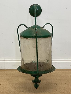 Lot 224 - A late 19th/early 20th century wall lantern...