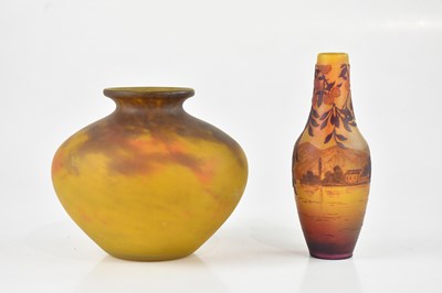 Lot 1171 - MULLER FRÈRES, LUNEVILLE; an art glass vase,...