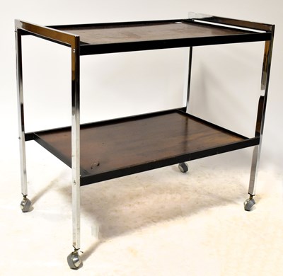 Lot 8 - A 1970s Danish rosewood and chrome framed...