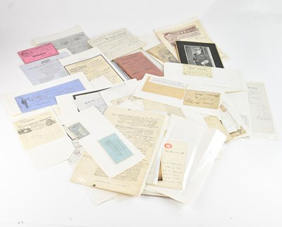 Lot 1342 - A collection of mostly 19th century documents...