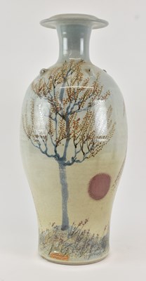 Lot 528 - DAVID EELES; a handmade studio pottery...