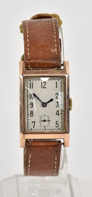 Lot 1512 - An early 20th century gentleman’s 9ct yellow...