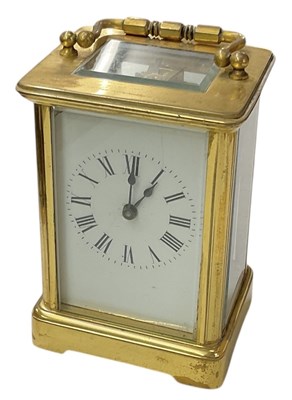 Lot 118 - An early 20th century French brass cased...