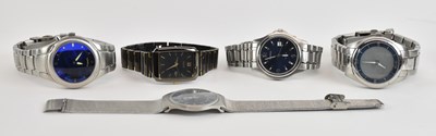 Lot 1521 - SEKONDA; a gentleman’s stainless steel 50...