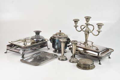 Lot 517 - A small collection of assorted silver plate...