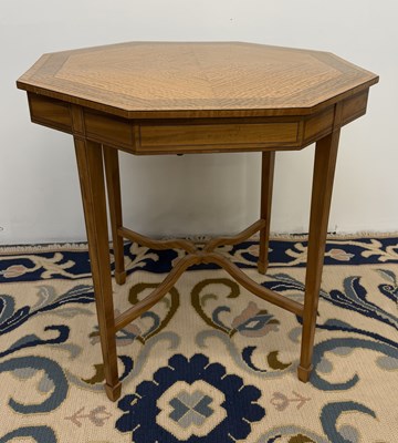 Lot 15 - A good quality Edwardian satinwood and...