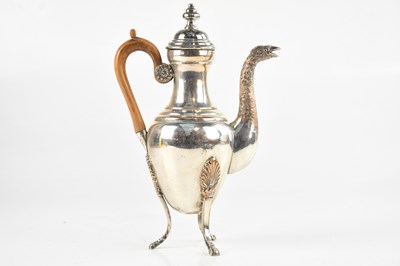 Lot 506 - A decorative silver plated on copper coffee...