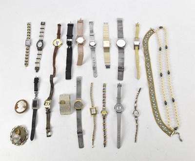 Lot 424 - A collection of fashion watches including Solo,...
