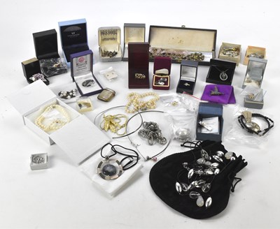 Lot 390 - A collection of mixed costume jewellery...