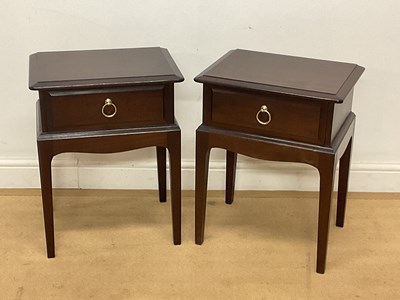 Lot 514 - STAG; a pair of Minstrel bedside tables with...
