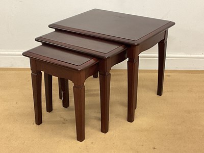 Lot 515 - STAG; a Minstrel nest of three tables, height...